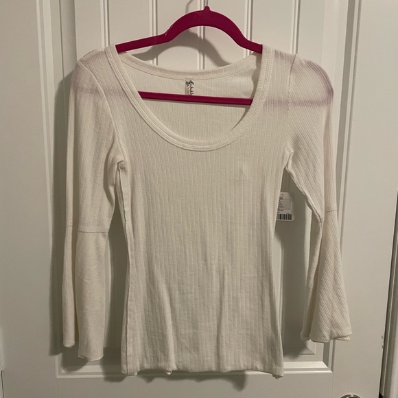 NWT intimately by free people ribbed basic long sleeved shirt - Picture 1 of 5